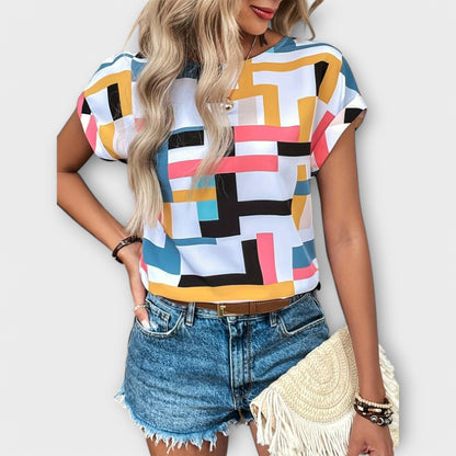 Blusa Chic Cuello Redondo