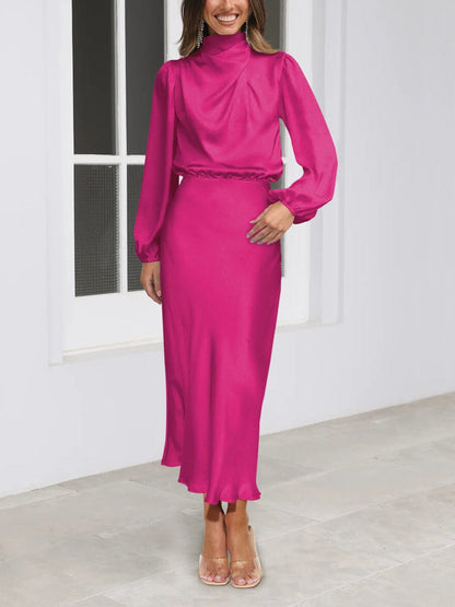 Vestido Seda Elegante-Confort