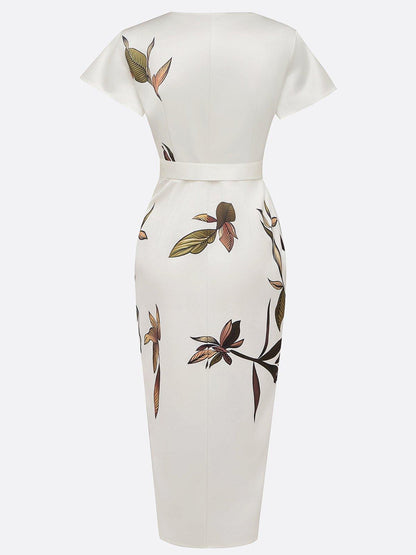 Vestido Atractivo Midi Hoja Urbana
