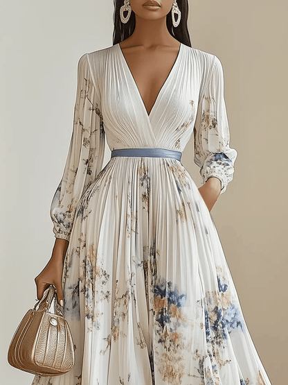 Vestido-Estiloso Flores Maxi