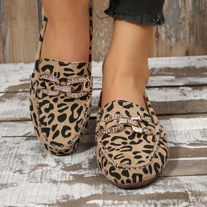Bailarinas Confort-Suave Leopardo Rojo