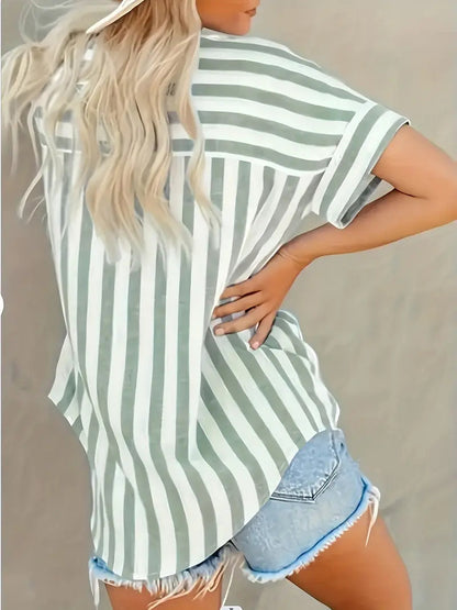 Blusa Rayas Suave-Transpirable