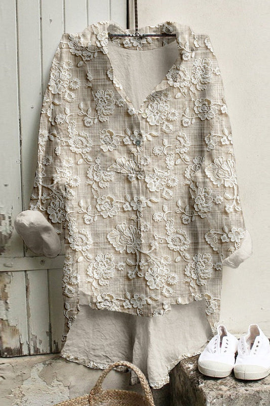 Blusa Encaje-Romántico