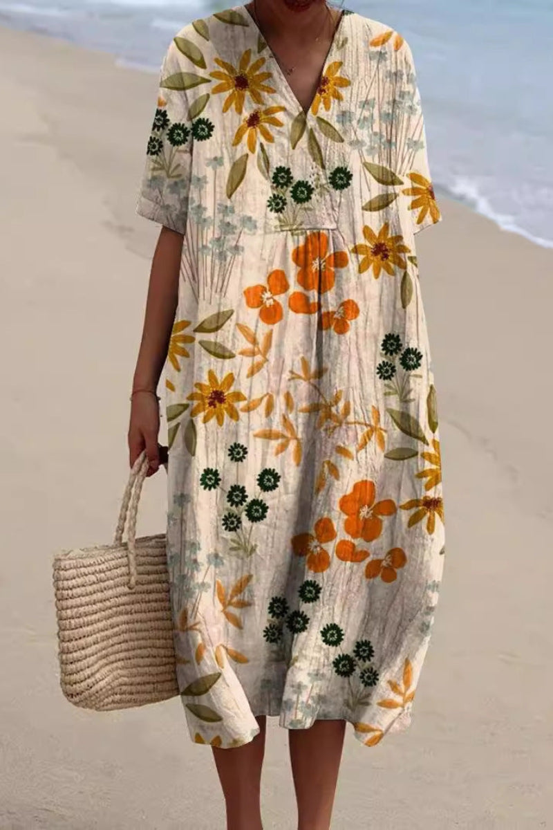 Vestido Elegancia Floral Radiante