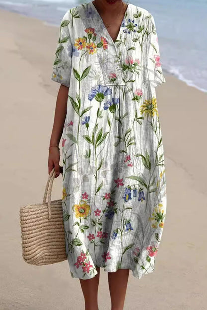 Vestido Elegancia Floral Radiante