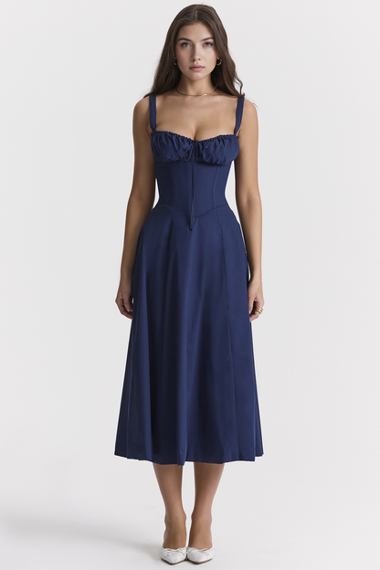 Vintage-Fit Midi Dress