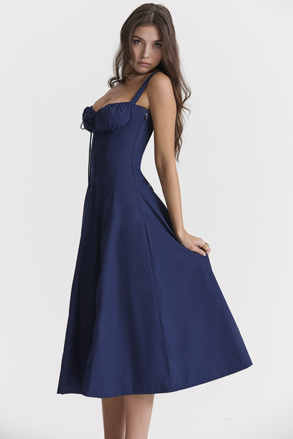 Vintage-Fit Midi Dress