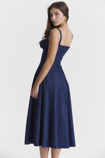 Vintage-Fit Midi Dress