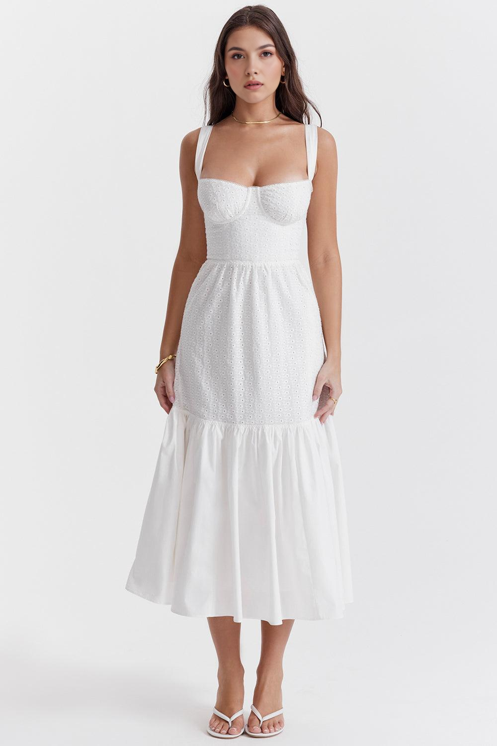 Corset-Silhouette Midi Dress