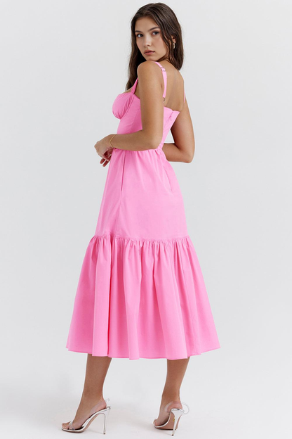 Corset-Silhouette Midi Dress
