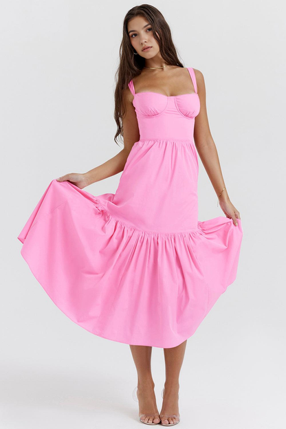 Corset-Silhouette Midi Dress