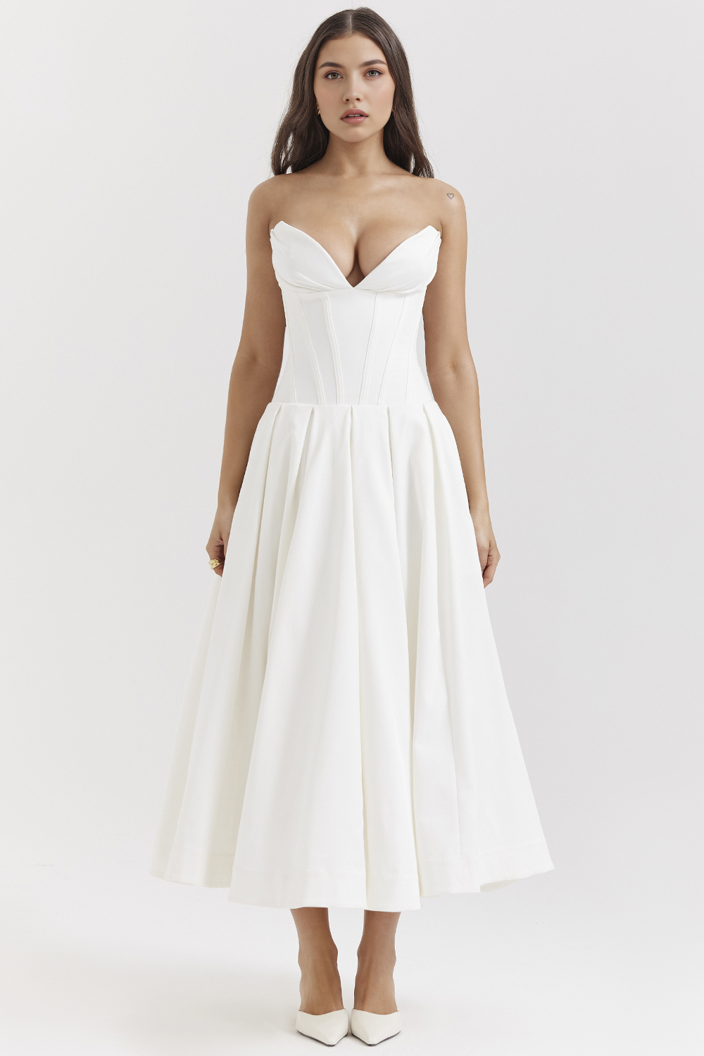 Elegant Tulle Midi Dress