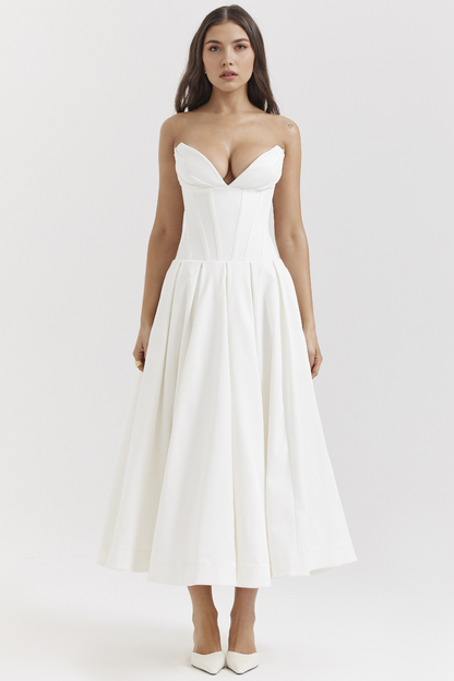 Elegant Tulle Midi Dress