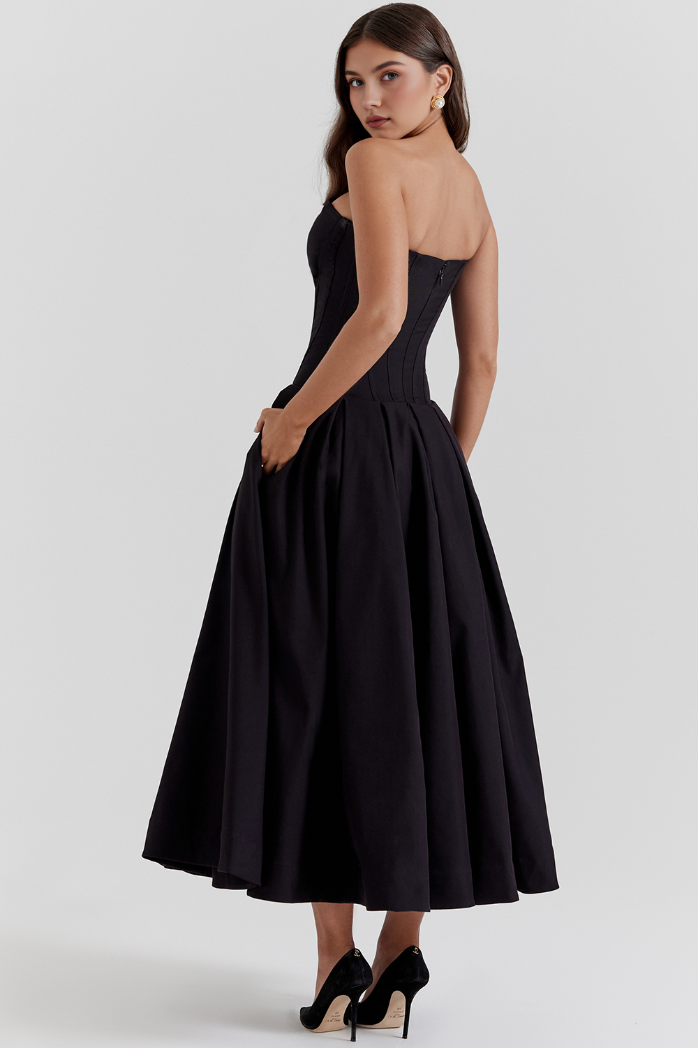 Elegant Tulle Midi Dress