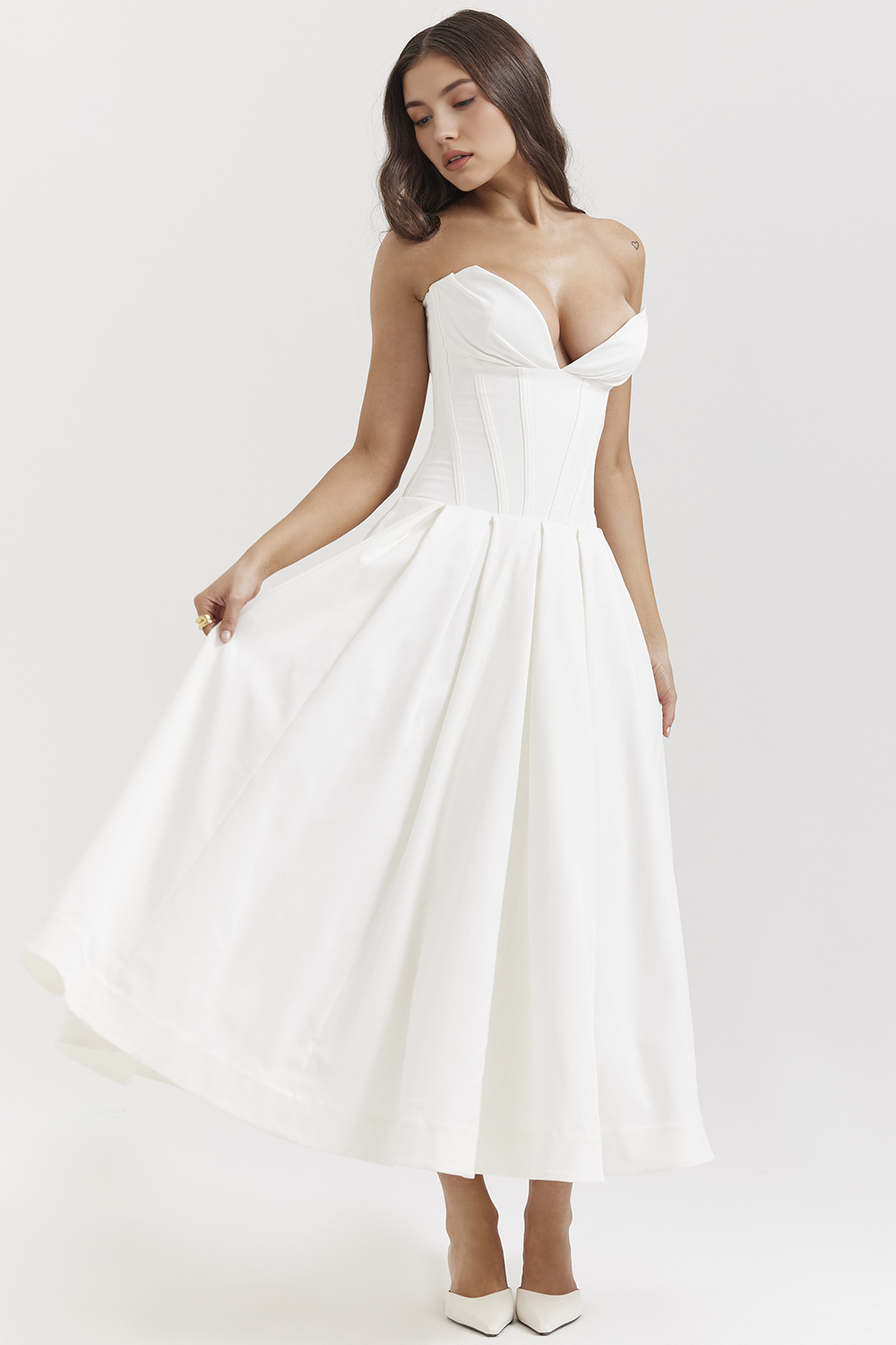Elegant Tulle Midi Dress