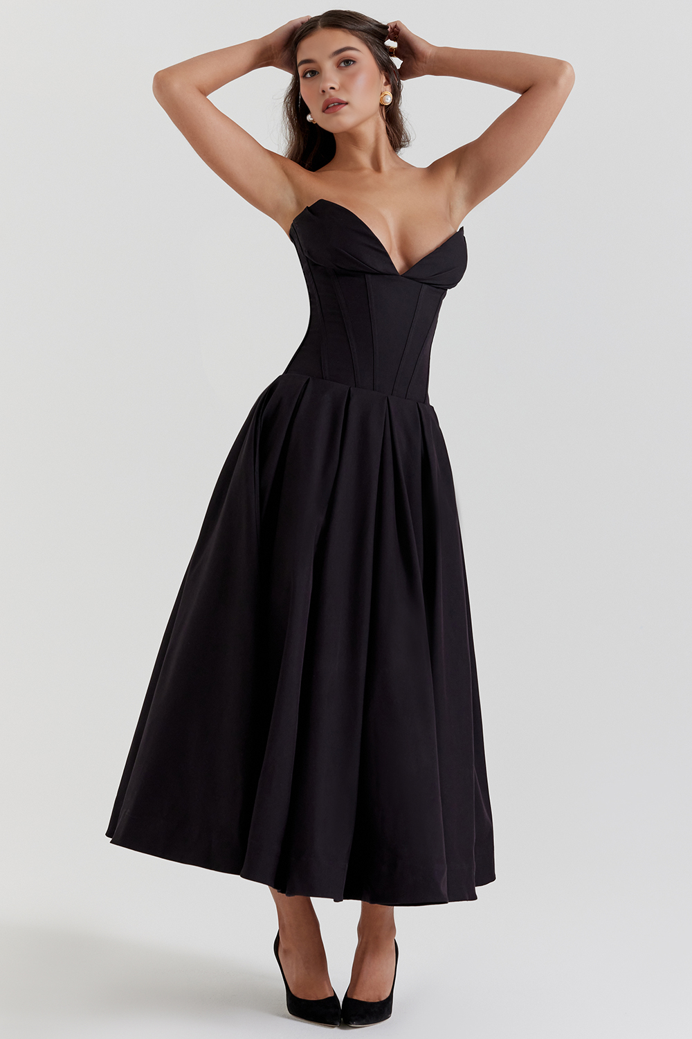 Elegant Tulle Midi Dress