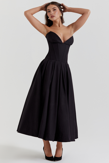 Elegant Tulle Midi Dress