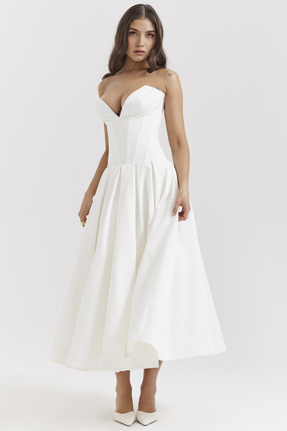 Elegant Tulle Midi Dress