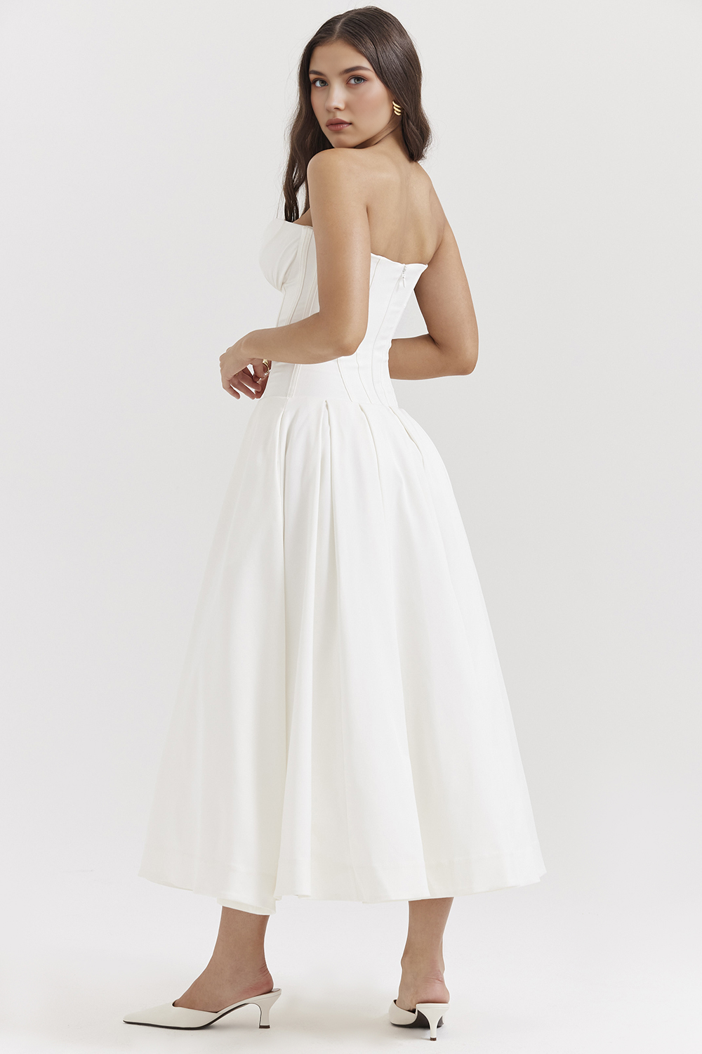 Elegant Tulle Midi Dress