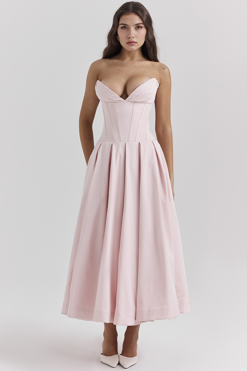 Elegant Tulle Midi Dress