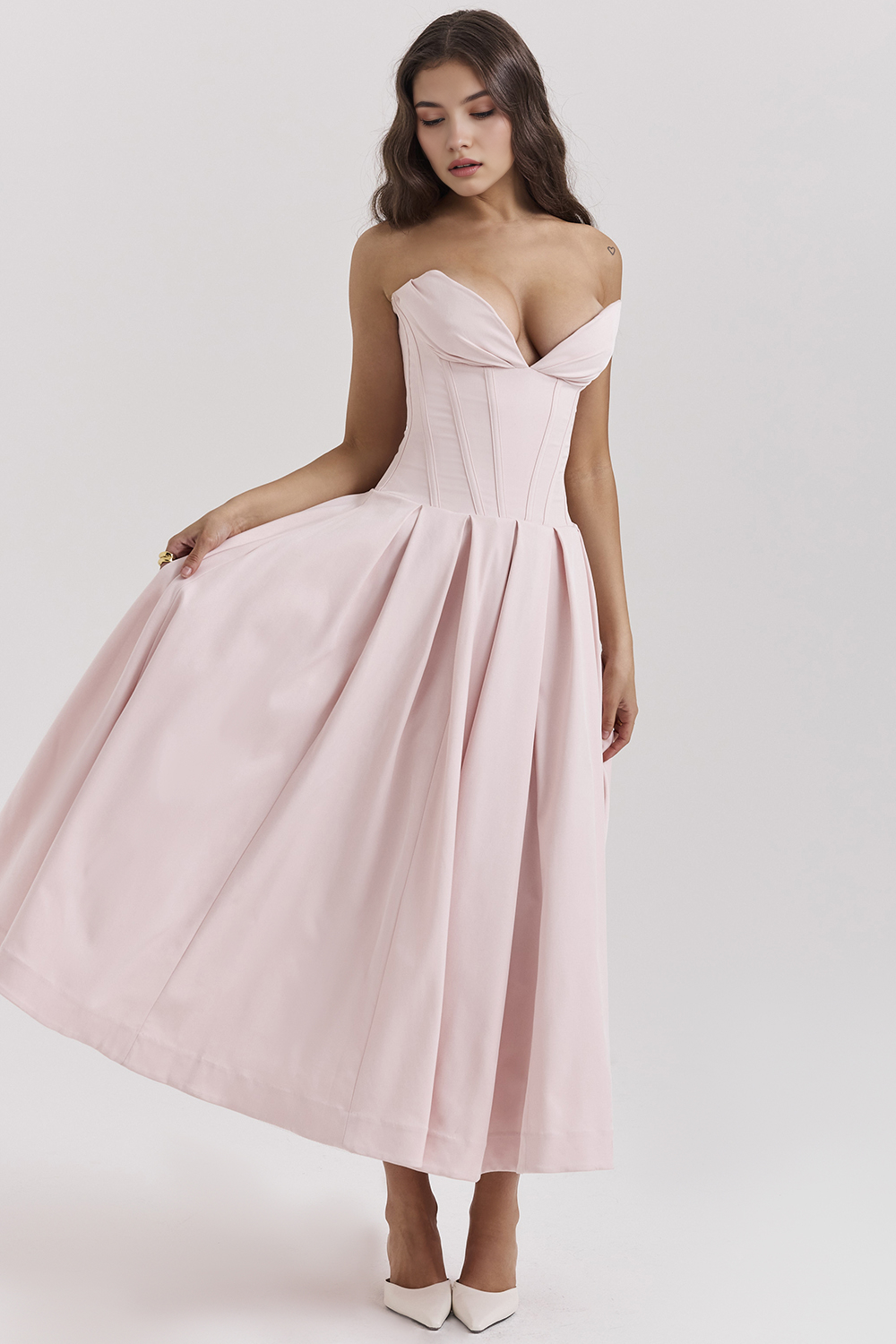 Elegant Tulle Midi Dress
