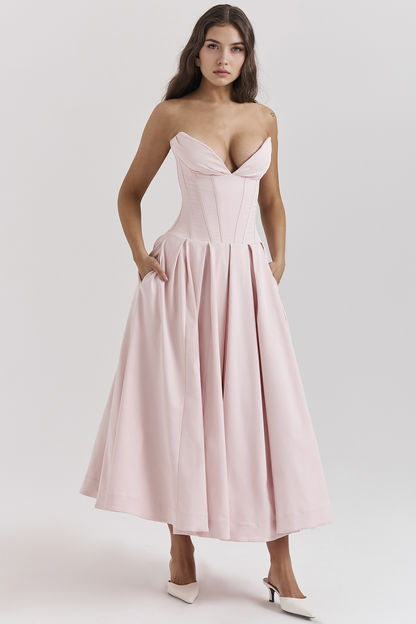 Elegant Tulle Midi Dress