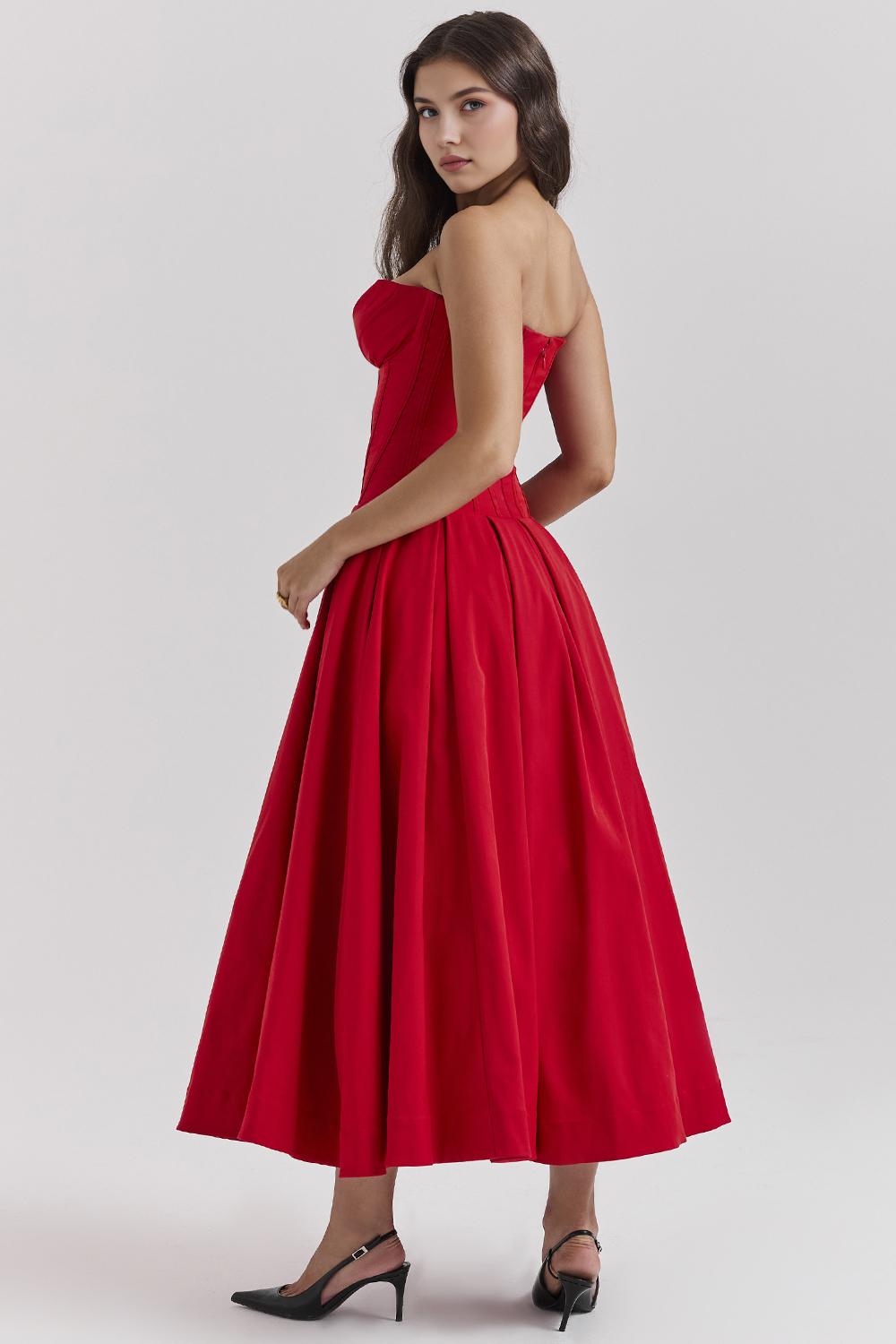 Elegant Tulle Midi Dress