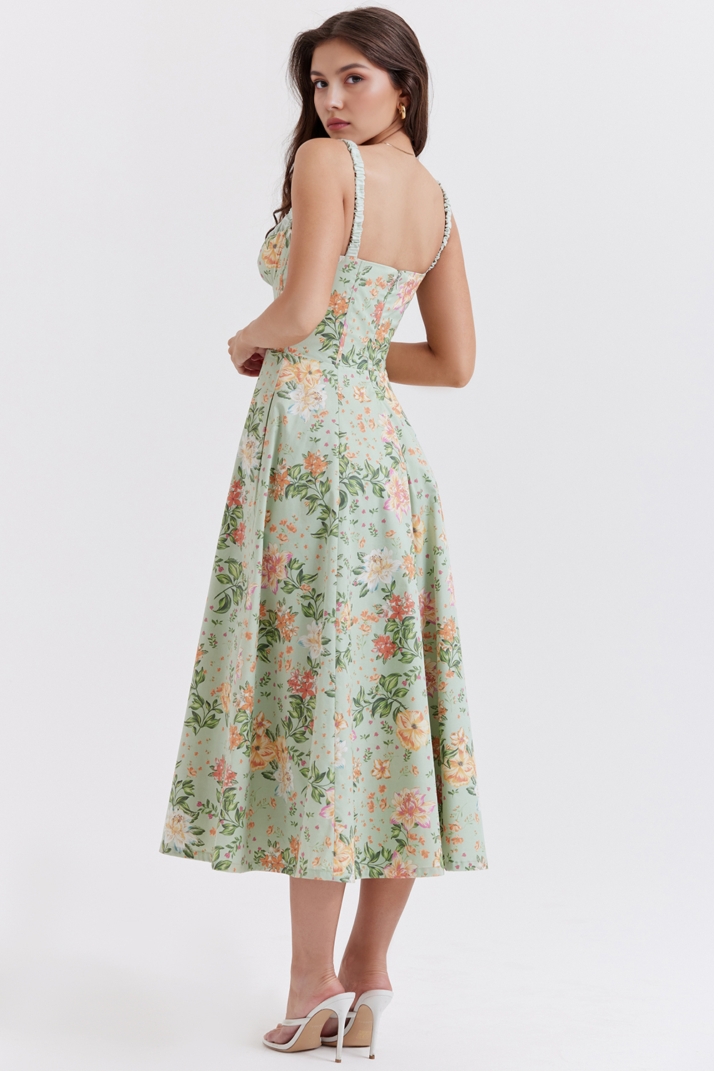 Elegante Vestido Midi Floral