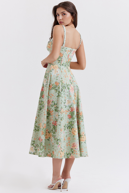 Elegante Vestido Midi Floral