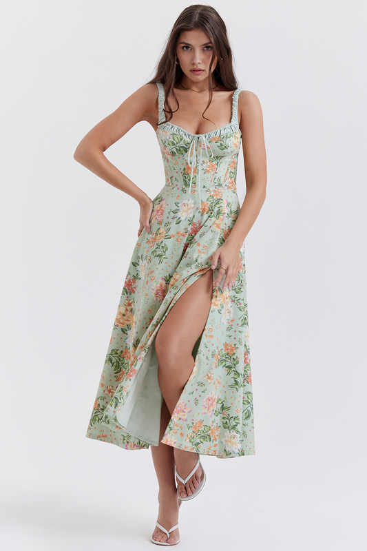 Elegante Vestido Midi Floral