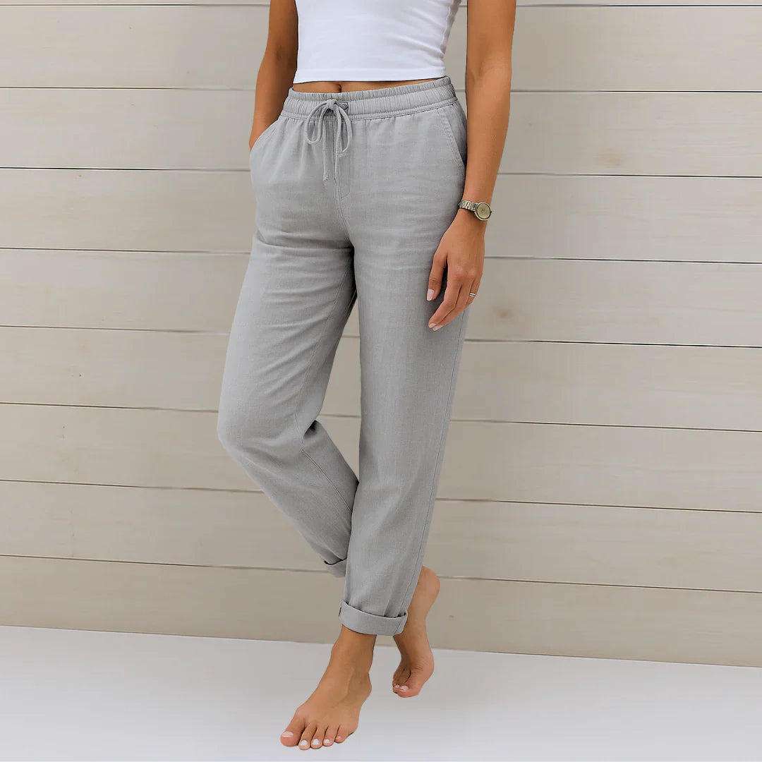 Pantalones Leinen-Estirables