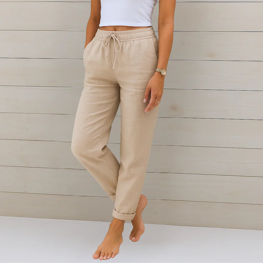 Pantalones Leinen-Estirables