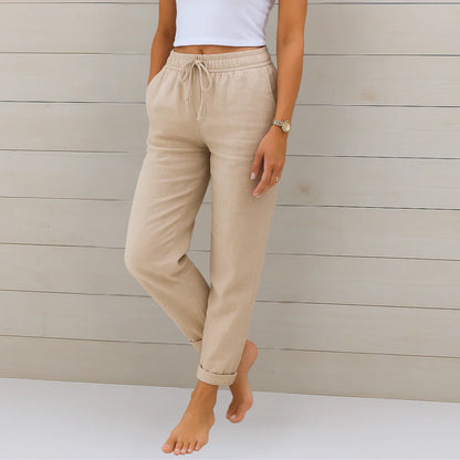 Pantalones Leinen-Estirables