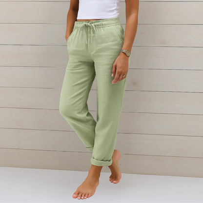 Pantalones Leinen-Estirables