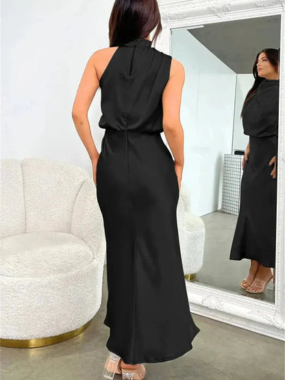 Vestido-Seda Elegante