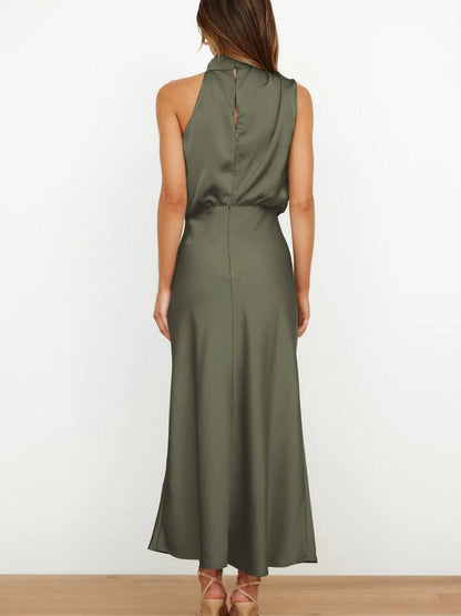 Vestido-Seda Elegante