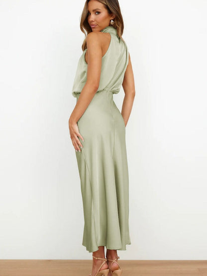Vestido-Seda Elegante