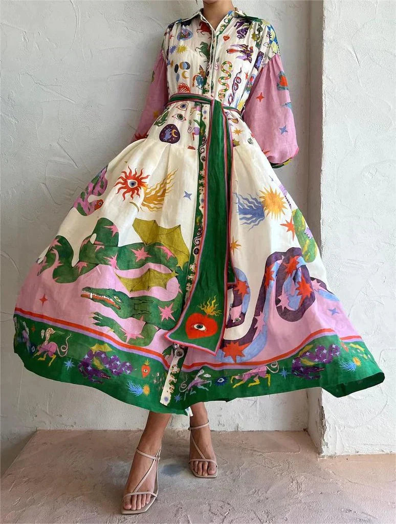 Elegancia Italiana Maxikleid