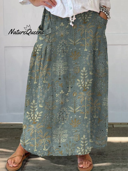 Vestido Casual Vegetación