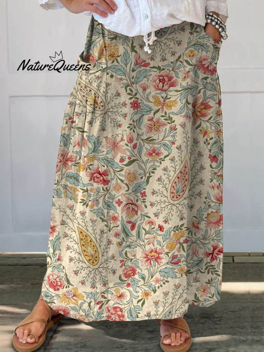 Falda Floral Verano Cómoda