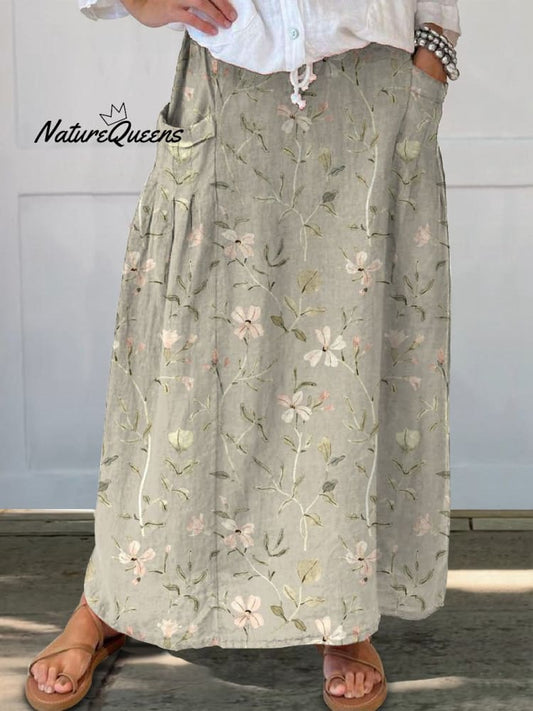 Falda Vintage Bolsillos