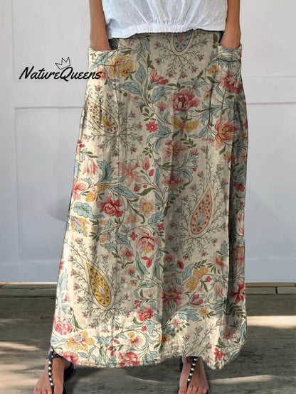 Falda Floral Verano Cómoda