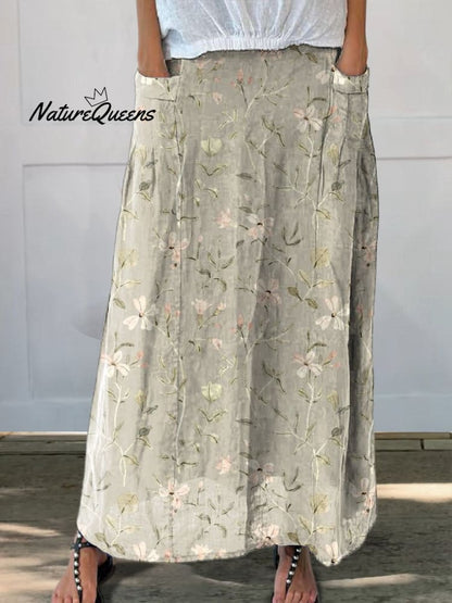 Falda Vintage Bolsillos