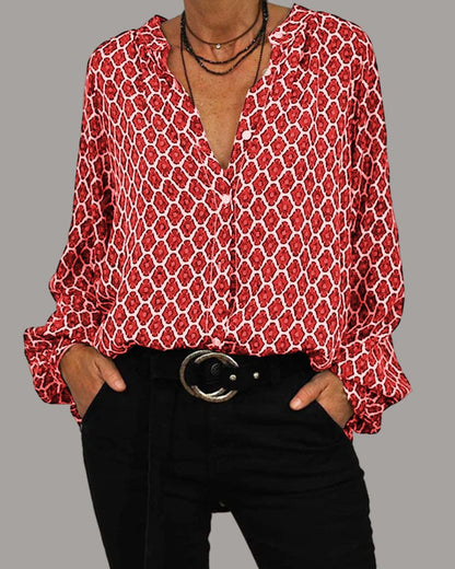 V-Neck Cooling Midi Shirt
