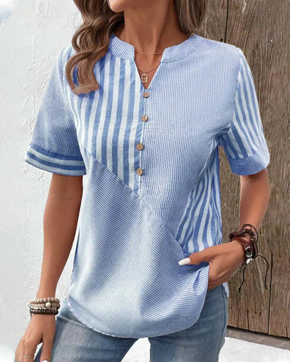Chic-Comfort Striped Blouse