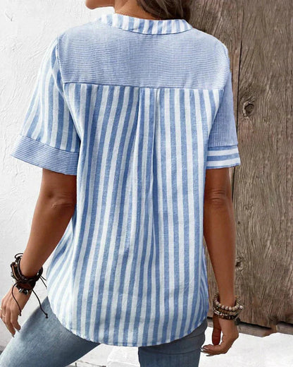 Chic-Comfort Striped Blouse
