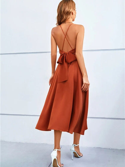 Vestido Maxi Seda Strapless Lujo
