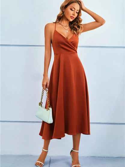 Vestido Maxi Seda Strapless Lujo