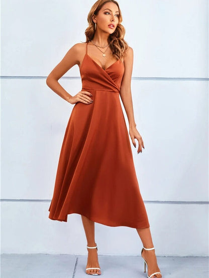 Vestido Maxi Seda Strapless Lujo