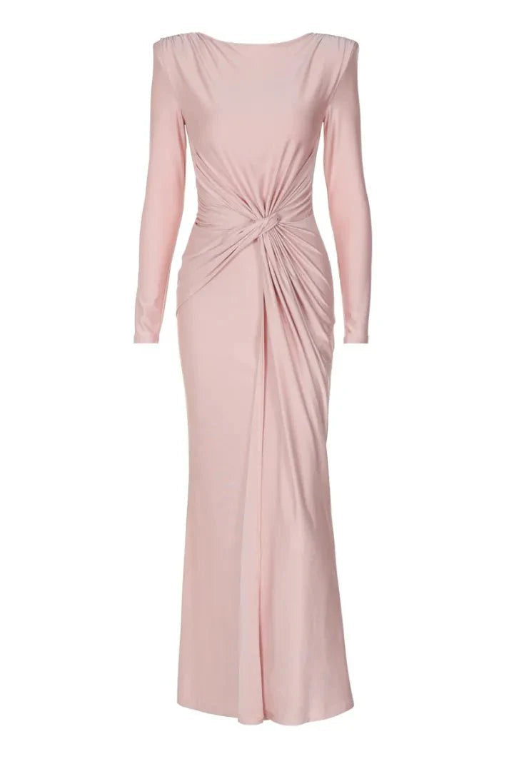 Vestido Maxi Manga Larga Elegante
